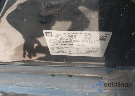 2017 GMC Acadia Denali from USA, damaged, VIN 1GKKNXLS5HZ142811